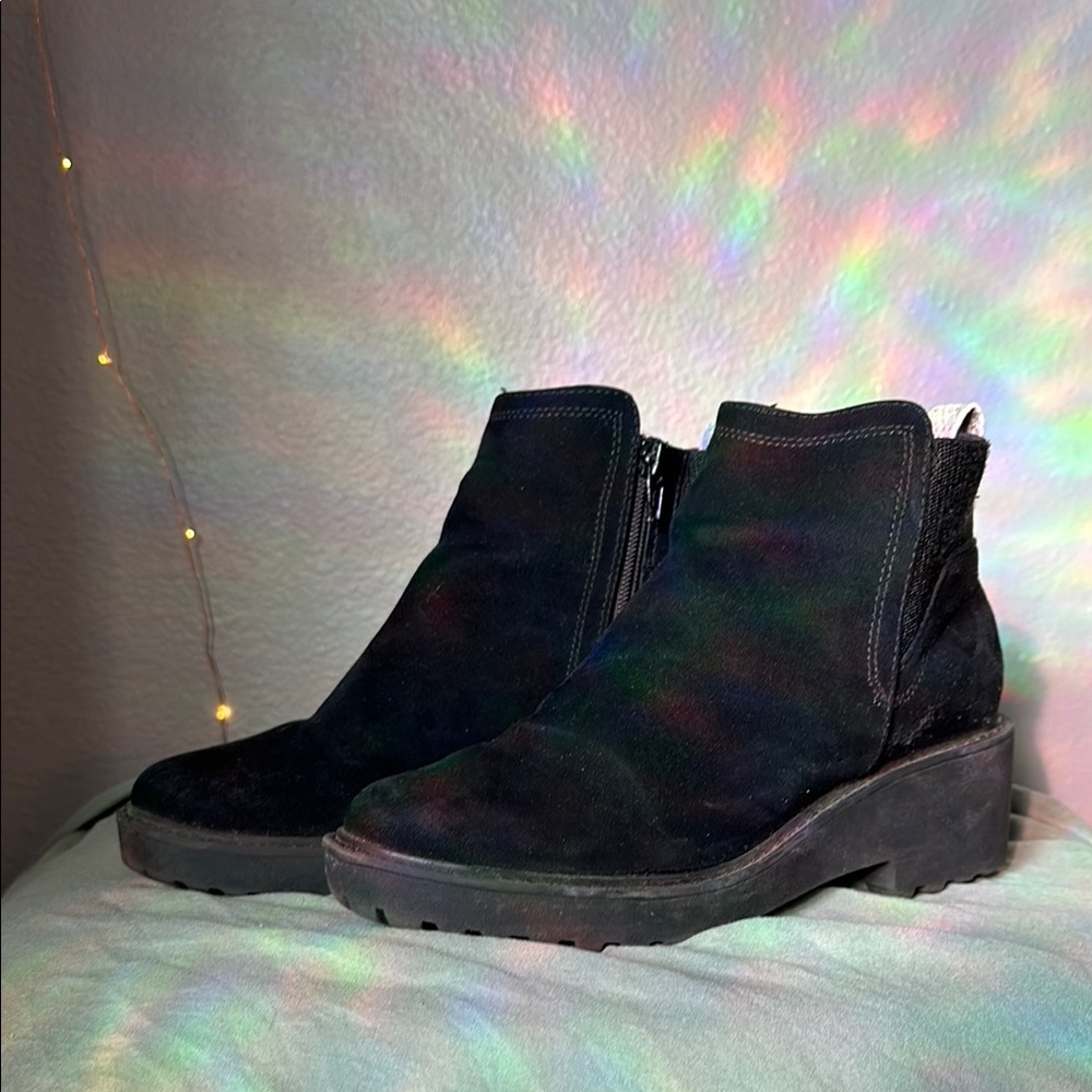 Black Suede Ankle Boots